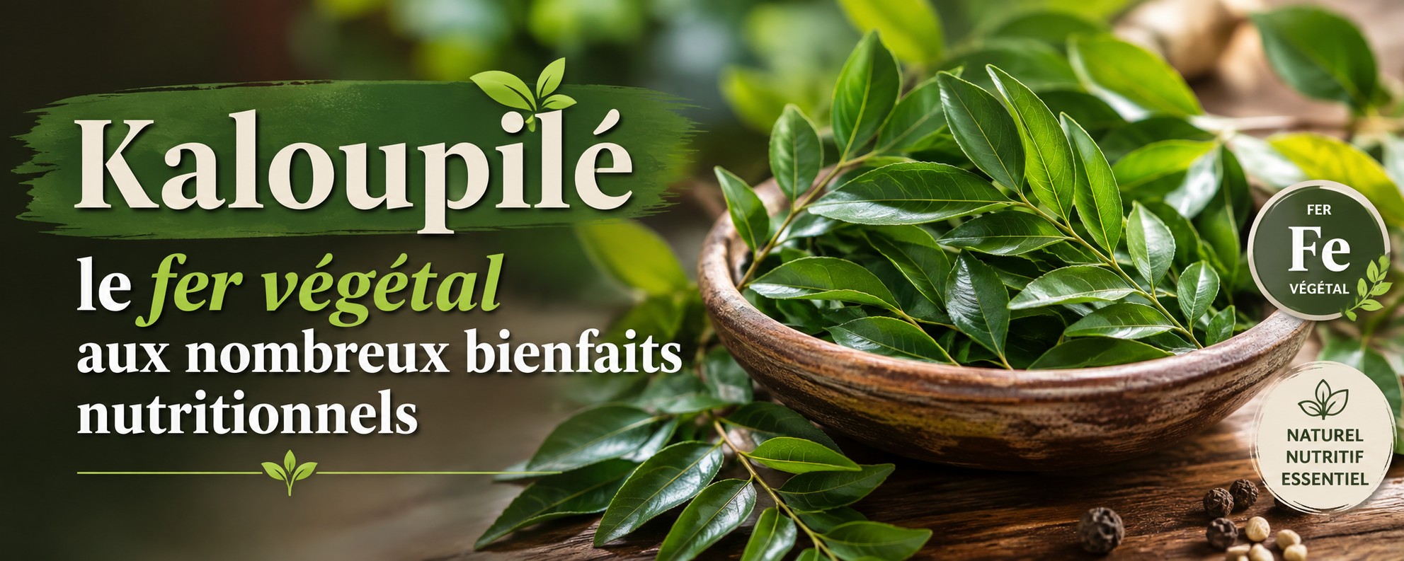 Kaloupilé le fer végétal aux nombreux bienfaits nutritionnels