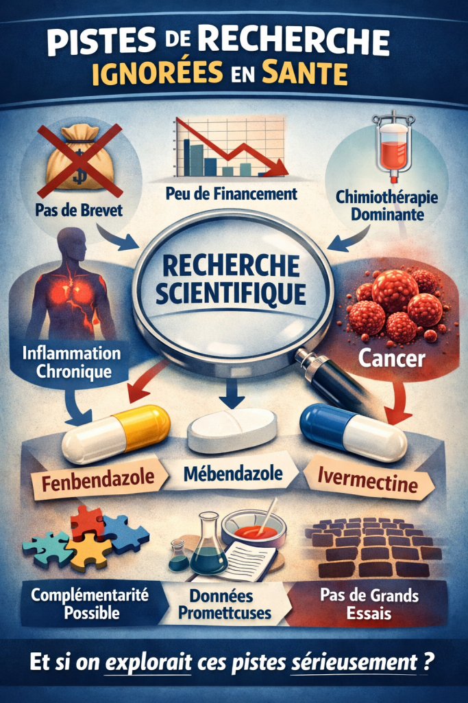 fenbendazole mebendazole ivermectine recherche scientifique