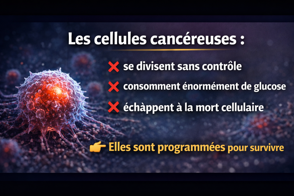 2 Cellules cancéreuses sous microscope