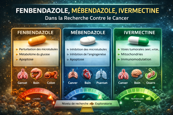 Comparaison des antiparasitaires contre le cancer