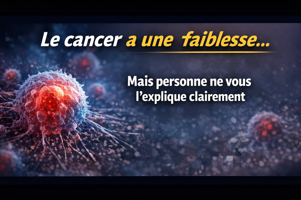 le cancer a une faiblesse