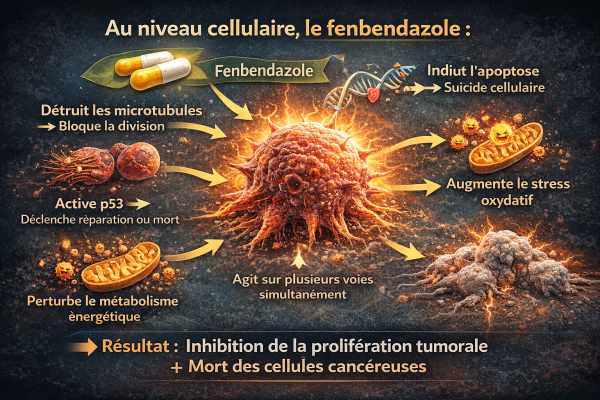 Les effets cellulaires du fenbendazole