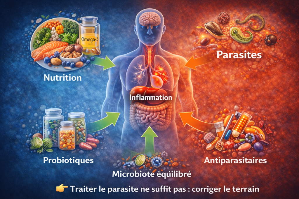 Traiter le parasite ne suffit pas  corriger le terrain