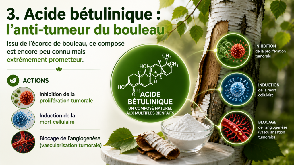 acide bétulinique anti-tumeur du bouleau