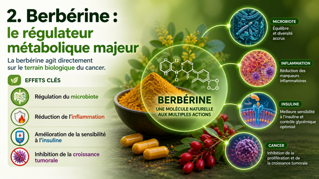 berberine regulateur metabolique anti cancer