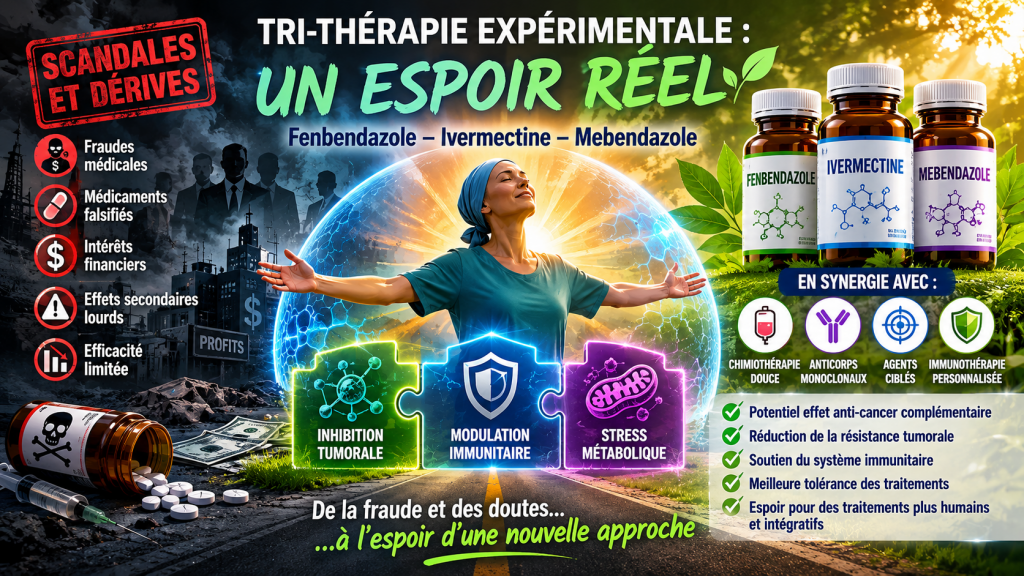 espoir tri thérapie fenben iver meben contre scandale chimio