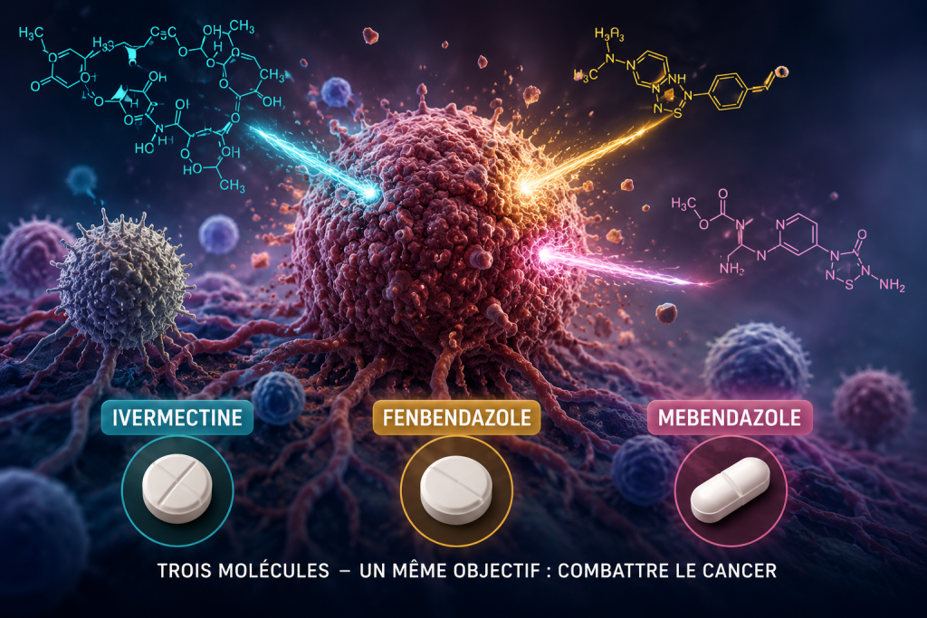 synergie puissante ivermectine fenbendazole mebendazole