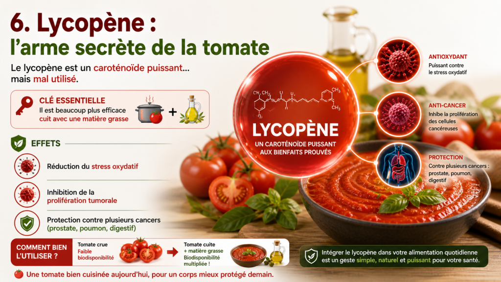 lycopène de la tomate contre le cancer
