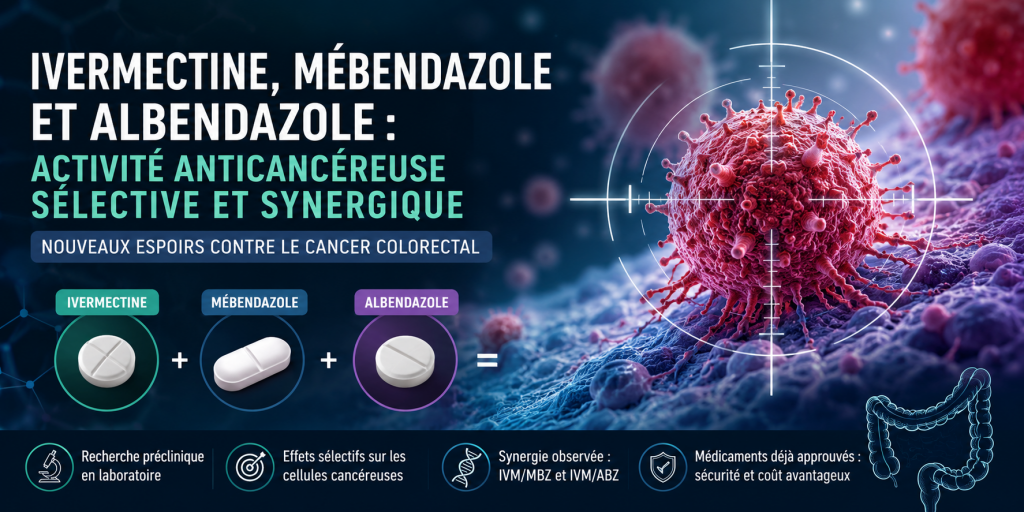 mebendazole fenbendazole albendazole ivermectine synergie gagnante