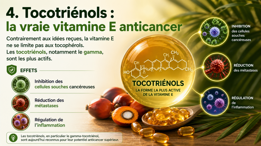vitamine E tocotrienol anticancer