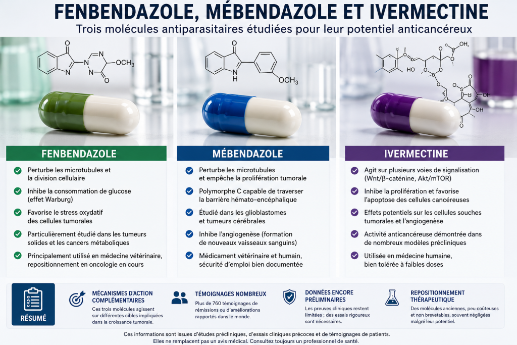ivermectine fenbendazole mebendazole trio puissant