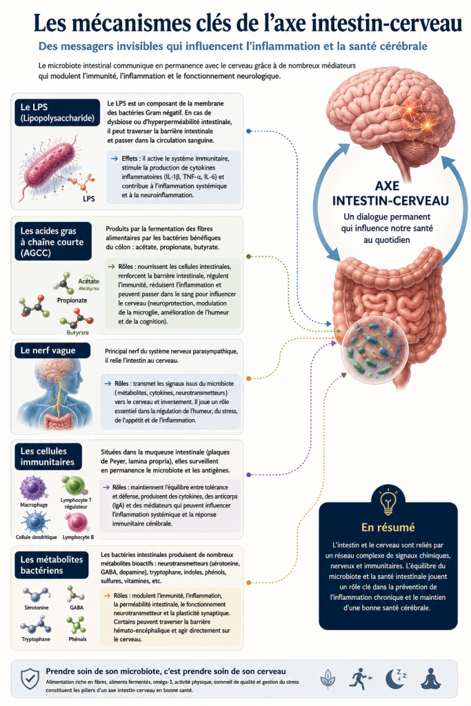 mécanisme cerveau intestin